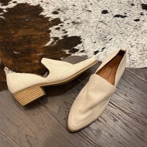 Lucky Brand Leather Mahzan Booties in Dune Snake Print